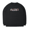 AVIREX LS EMBROIDERY CAMOUFLAGE LOGO T-SHIRT BLACK 6113413-09画像
