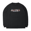 AVIREX LS EMBROIDERY CAMOUFLAGE LOGO T-SHIRT BLACK 6113413-09画像
