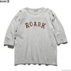 ROARK REVIVAL “MEDIEVAL LOGO” 3/4 SLEEVE TEE (HEATHER GREY) RFTJ800画像