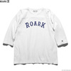 ROARK REVIVAL “MEDIEVAL LOGO” 3/4 SLEEVE TEE (WHITE) RFTJ800画像