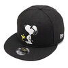 NEW ERA 9FIFTY Peanuts ジョー・クール ウッドストック ブラック 13073317画像
