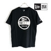 NEW ERA コットン Tシャツ バイザーステッカー ブラック × ホワイト レギュラーフィット 11782976画像