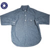 POST OVERALLS 3213 The NAVY CUT Chambray Shirts indigo画像