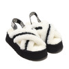 UGG W DISCO CROSS SLIDE WHITE 1121550-WHT画像