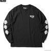 BLUCO PRINT L/S TEE'S -Peace- (BLACK) OL-900-022画像