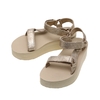 Teva FLATFORM UNIVERSAL LEATHER METALLIC CHAMPAGNE 1118943画像