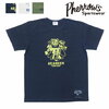 Pherrow's プリントT ミリタリー SEABEES N-1 Tシャツ 丸胴 22S-PMT6画像
