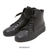 MSML LEATHER ZIP SNEAKER BLACKxBLACK M21-02B1-FW01画像