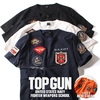 AVIREX S/S CREW NECK TOP GUN WAPPEN T-SHIRT 6113467画像