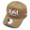 NEW ERA 9FORTY A-Frame トラッカー X-girl ドリッピング カーキ 13073323画像