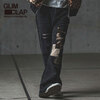 GLIMCLAP Likes vintage processing semi-flared silhouette jeans II 12-158-GLS-CC画像