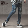 GLIMCLAP Print & vintage processing design jeans 12-139-GLS-CC画像