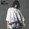 GLIMCLAP Imagination artistic pattern tricot fabric short-sleeve T-shirt 12-157-GLS-CC画像