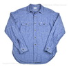 WAREHOUSE Lot 3036 CHAMBRAY SHIRTS WITH ELBOW PATCH画像