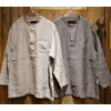 Cushman LINEN STRIPE SLEEPING SHIRTS 25429画像