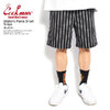 COOKMAN Waiter's Pants Short Stripe Black -BLACK- 231-21934画像