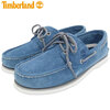 Timberland CLASSIC BOAT 2 EYE BOAT SHOE Dark Blue Suede A2A6X画像