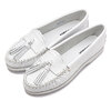 MINNETONKA TASSEL MOCCASIN WHITE 204TJ画像