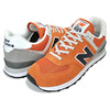 new balance ML574HJ2 ORANGE/NAVY画像