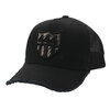 YOSHINORI KOTAKE DESIGN TIGER CAMO 444LOGO SPANGLE MESH CAP BLACK画像