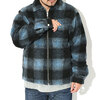 STUSSY Shadow Plaid Sherpa Zip Shirt JKT 1110224画像