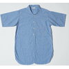 WAREHOUSE Lot 3043 S/S OPEN COLLAR CHAMBRAY SHIRTS 無地画像