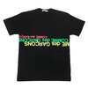 COMME des GARCONS FLUORESCENT LOGO TEE BLACK画像