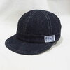 THE FLAT HEAD DENIM RAILROAD CAP FN-HC002画像