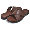 COLE HAAN GRAND AMBITION CRISSCROSS SLIDE SANDAL CH DARK COFFEE C35323画像