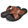 COLE HAAN GRAND AMBITION CRISSCROSS SLIDE SANDAL CH BRITISH TAN C35788画像