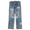 BOW WOW REPAIR & CRUSH REMAKE DENIM PANTS BW221-RRD画像