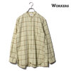 Workers Band Collar Shirt, Check Twill画像