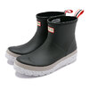 HUNTER PLAY SHORT SPECKLE SOLE WELLINGTON BOOTS Black/Steall/Spurrey WFS2082RMA-BTU画像