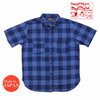 STUDIO D'ARTISAN USEDインディゴチェックシャツ 5674U画像