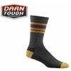 DARN TOUGH VERMONT Men's Letterman Crew Lightweight Lifestyle Sock Charcoal 6069画像