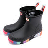 HUNTER W PLAY SHORT STRIPE SOLE BOOTS Black/Multi Sole WFS1008RMA-BMS画像