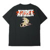 AVIREX HEAVY OZ EMBROIDERY T-SHIRT BLACK 6123264画像