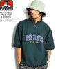 BEN DAVIS LETTERED 1/4ZIP TOP -B.GREEN- C-2580051画像