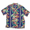 SUN SURF RAYON HAWAIIAN SHIRT - BIRD OF PARADISE & MONSTERA - SS38804画像