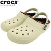 crocs CLASSIC LINED ANIMAL REMIX CLOG Bone/Multi Animal 207842-2Y9画像