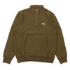 STUSSY Stock Fleece Mock OLIVE画像