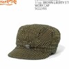 SUGAR CANE FICTION ROMANCE 11oz. BROWN LIBERTY STRIPE WORK CAP SC02703画像