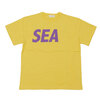 WIND AND SEA SEA S/S T-SHIRT LA YELLOW-PURPLE画像