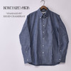 INDIVIDUALIZED SHIRTS STANDARD FIT L/S BD SHIRT BLUE CHAMBRAY BULE画像