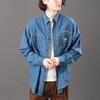 AVIREX L/S VARSITY DENIM SHIRT画像