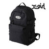 X-girl OVAL LOGO BACKPACK BLACK 105223053004画像