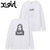 X-girl WASHED FACE LOGO L/S TEE 105223011011画像