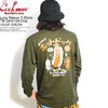 COOKMAN Long Sleeve T-Shirts TM paint Hot Dog -OLIVE GREEN- 231-23166画像
