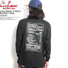 COOKMAN Long Sleeve T-Shirts Nutrition Facts -BLACK- 231-23163画像