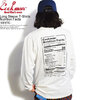 COOKMAN Long Sleeve T-Shirts Nutrition Facts -WHITE- 231-23163画像